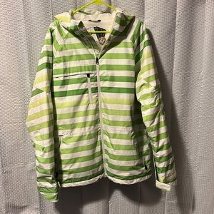 Mens Burton Dryride Snowboard Jacket (M, green/white)